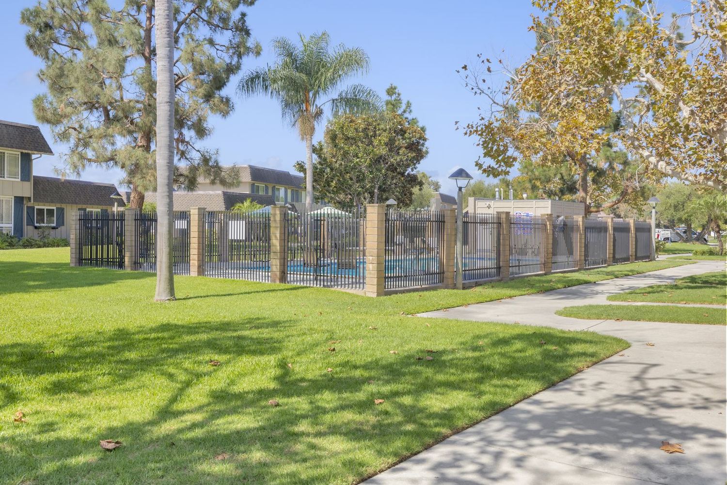 The open central park at Cypress Tanglewood